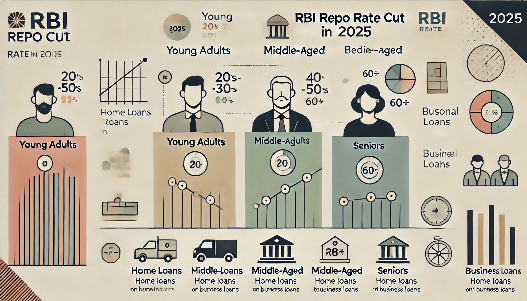How the RBI Repo Rate Cut in 2025 Affects Loans for Different Age Groups